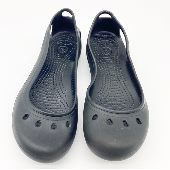 Crocs Kelli Ballet Flats Black Size 8 - Picture 2 of 9